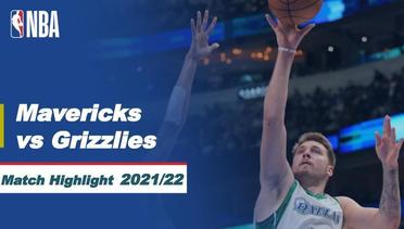 Match Highlight | Dallas Mavericks vs Memphis Grizzlies  | NBA Regular Season 2021/22
