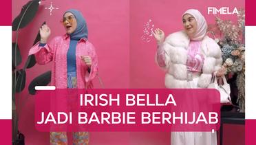 Gaya Irish Bella Tampil Serba Pink Jadi Barbie Berhijab