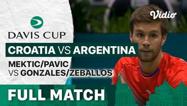 Full Match | Grup A: Croatia vs Argentina | Mektic/Pavic vs Gonzalez/Zeballos | Davis Cup 2022
