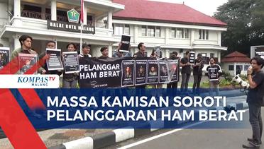 Aksi Kamisan Soroti Kedatangan Prabowo di Kampanye Akbar di Malang
