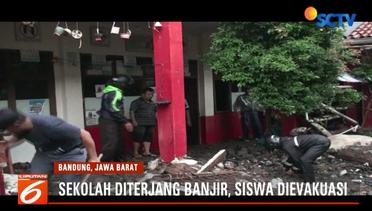Banjir Akibat Tanggul Kali Jebol Robohkan Tembok Sekolah di Bandung - Liputan 6 Pagi