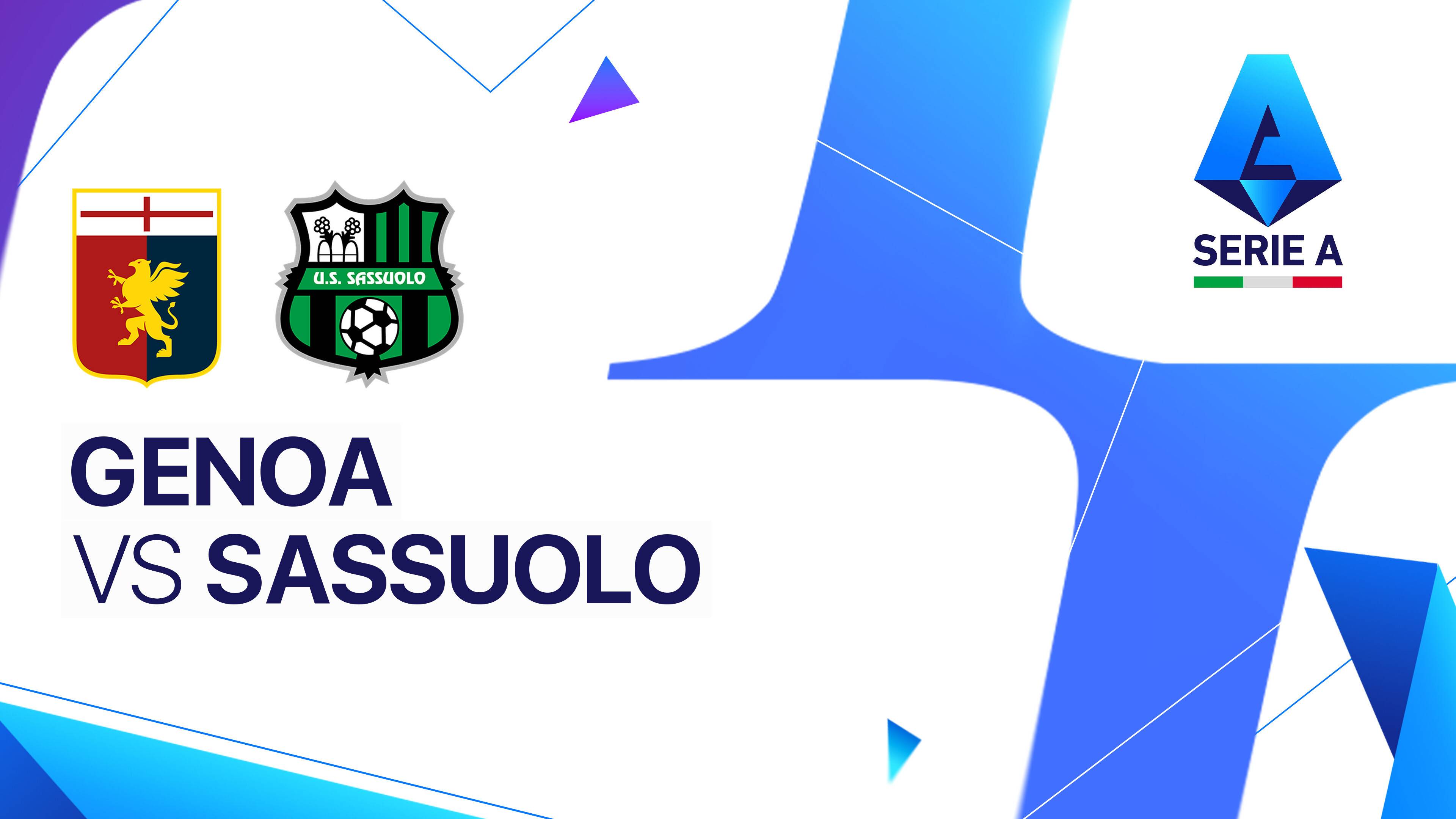 Genoa CFC vs Sassuolo Calcio
