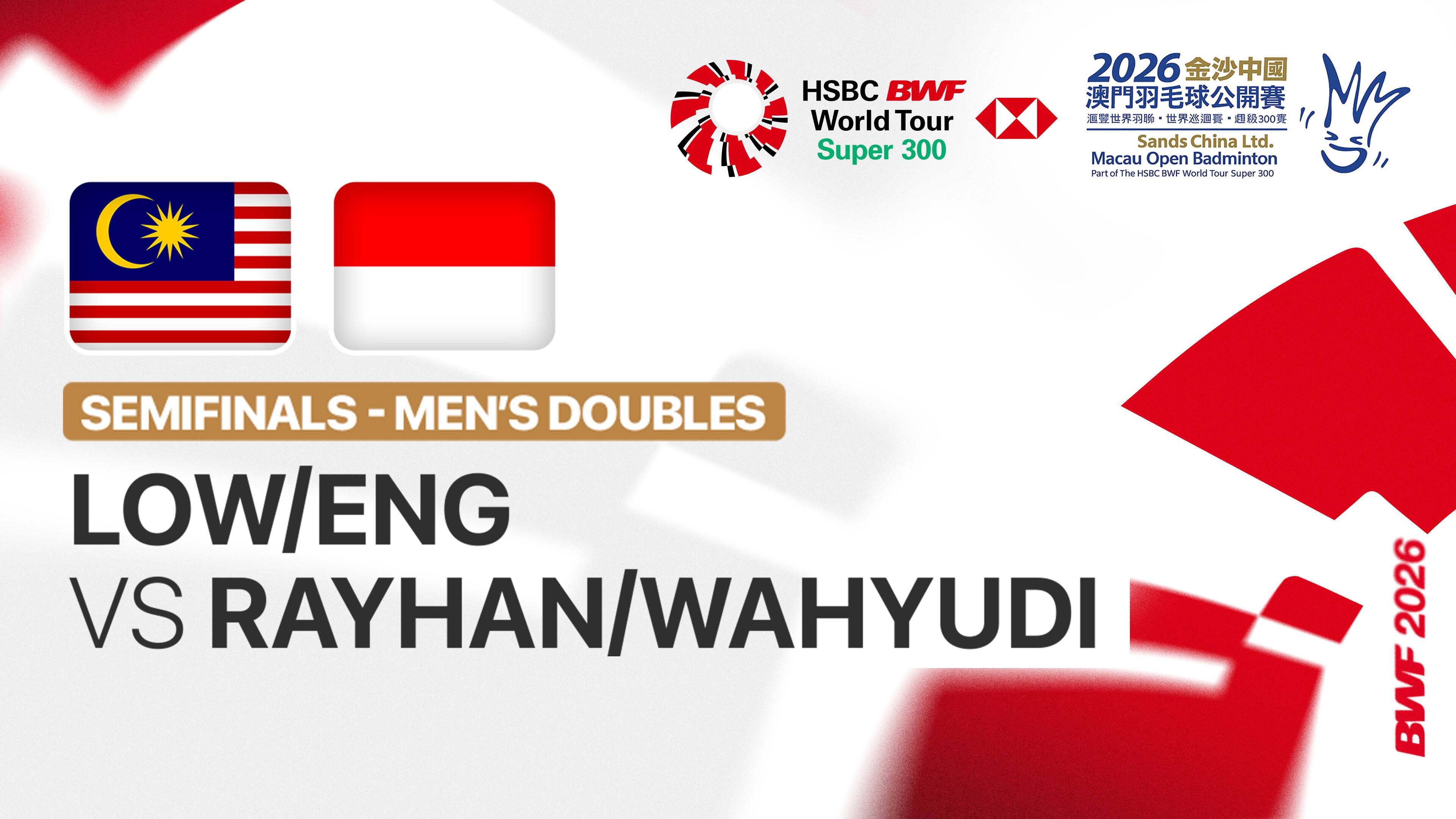 Low Hang Yee/Ng Eng Cheong (MAS) vs Ali Faathir Rayhan/Devin Artha Wahyudi (INA) - Men's Doubles Semi Finals | SANDS CHINA LTD. Macau Open 2026