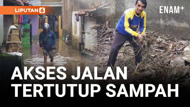 Pasca Sungai Cigede Meluap, Ratusan Rumah Warga Masih Kebanjiran