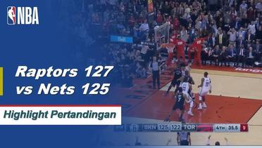 NBA I Cuplikan Pertandingan Raptors 127 vs Nets 125