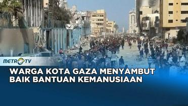 Warga Kota Gaza Menyambut Baik Bantuan Kemanusiaan