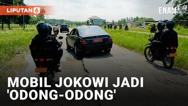 Datangi Lampung, Mobil Jokowi Bergoyang Karena Jalan Rusak