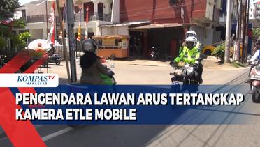 Pengendara Lawan Arus Tertangkap Kamera ETLE Mobile