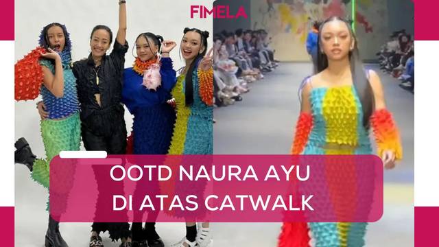 Tampil Fearless Naura Ayu Kembali Melenggang Di Atas Catwalk Pasca Terjatuh