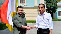 Pertemuan Presiden Jokowi dengan Presiden Zelenskyy di Istana Maryinsky, Kyiv, 29 Juni 2022