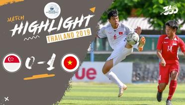 Full Highlight - Singapura 0 VS 1 Vietnam | Piala AFF U-15 2019