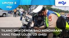 Tilang Bagi Kendaraan Yang Tidak Lolos Uji Emisi. - Liputan 6 Pagi | Moji