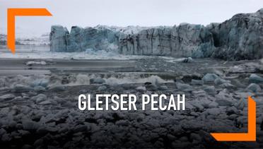 Gletser Pecah Timbulkan Gelombang Besar, Pengunjung Panik