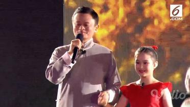 Aksi Jack Ma di Closing Ceremony Asian Games