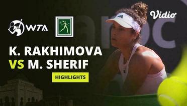 Semifinal: Kamilla Rakhimova vs Mayar Sherif - Highlights | WTA Grand Prix De Son Altesse Royale La Princesse Lalla Meryem 2024