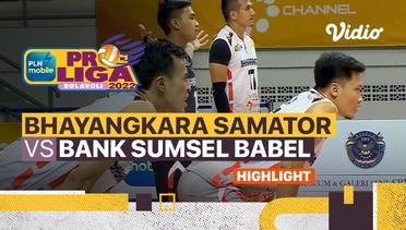 Highlights | Surabaya Bhayangkara Samator vs Palembang Bank Sumselbabel | PLN Mobile Proliga Putra 2022