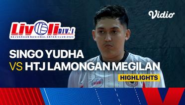 Babak 6 Besar Putra: Singo Yudha Kutai Barat vs HTJ Lamongan Megilan Presisi VC - Highlights | Livoli Divisi 1 2023