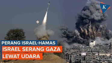 Serangan Udara Israel Hantam Gaza Selatan, Korban Dibawa ke RS Nasser