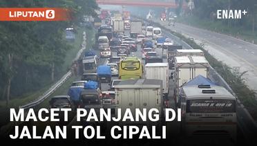 Macet Panjang! Ribuan Kendaraan Mengular di Jalan Tol Cipali