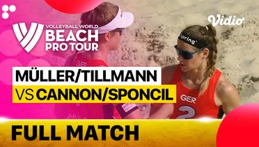 Full Match | Muller/Tillmann (DEU) vs Cannon/Sponcil (USA) | Beach Pro Tour Elite 16 Doha, Qatar 2023