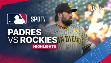 San Diego Padres vs Colorado Rockies - Highlights  | MLB 2024