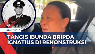 Ibunda Bripda Ignatius Tak Kuasa Tahan Tangis Usai Rekonstruksi Polisi Tembak Polisi