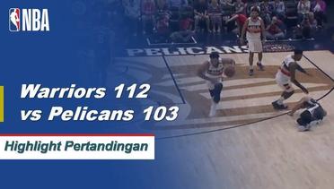 NBA | Cuplikan Hasil Pertandingan : Warriors 112 Vs Pelicans 103