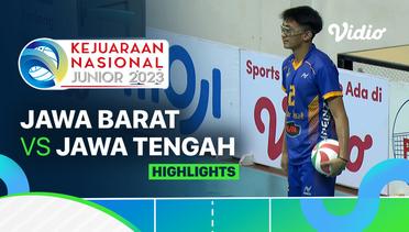Putra: Jawa Barat vs Jawa Tengah - Highlights | Kejurnas Junior 2023