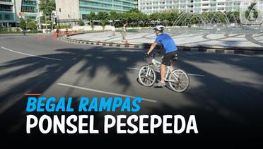 Viral, Begal Rampas Ponsel Pengguna Sepeda di Sudirman