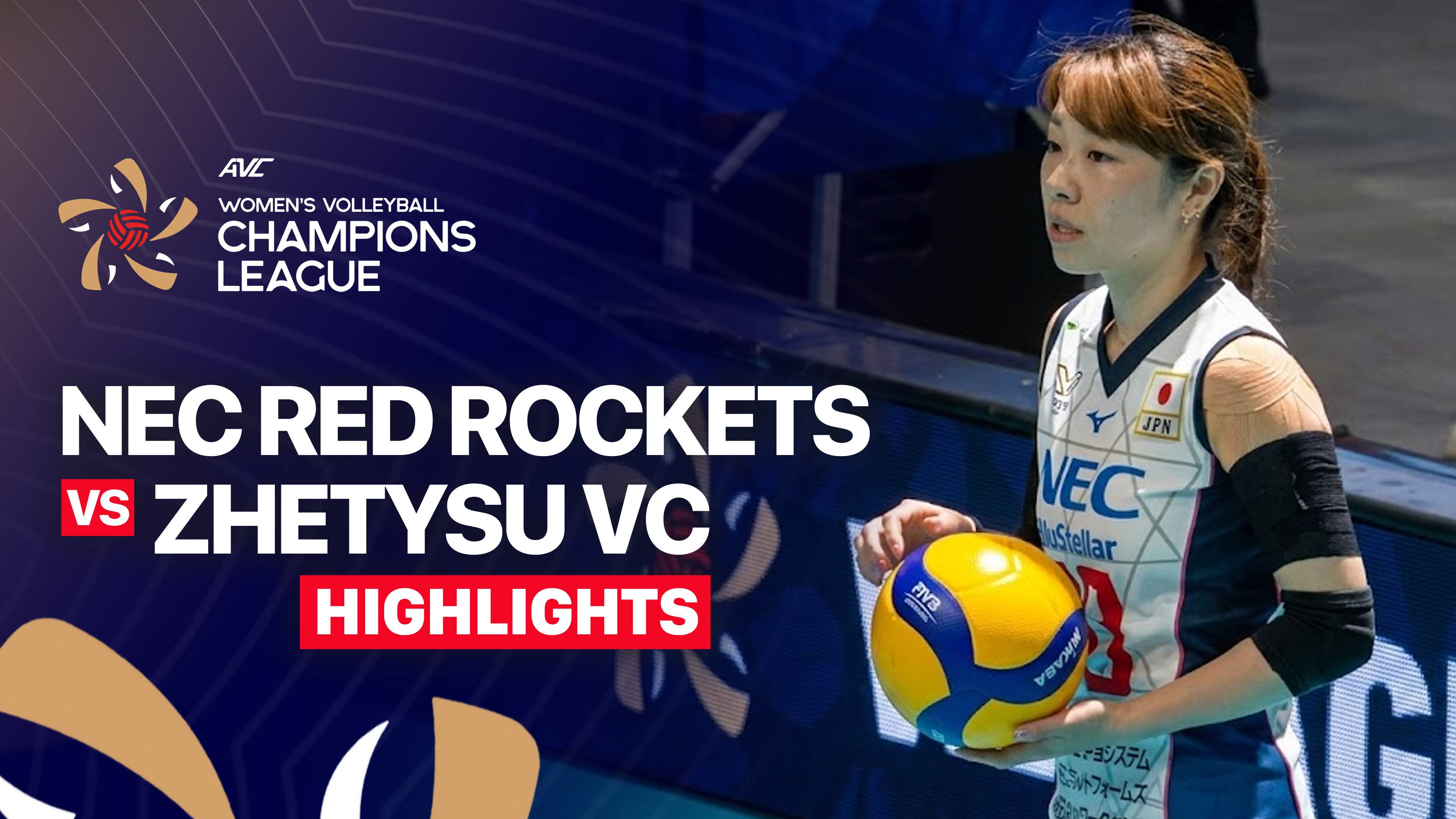 NEC Red Rockets vs Zhetysu VC