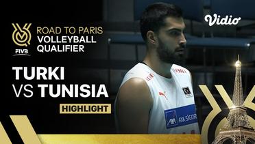 Turki vs Tunisia - Highlights | Men's FIVB Road to Paris Volleyball Qualifier