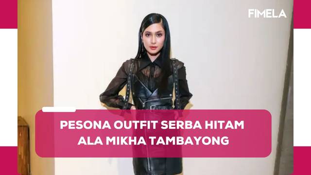 Pesona Mikha Tambayong Pakai Outfit Hitam, Tubuh Semampai Dibalut Warna yang Tak Pernah Salah
