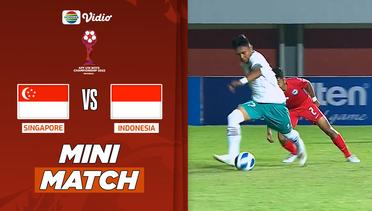 Mini Match - Singapore VS Indonesia | Piala AFF U-16 2022