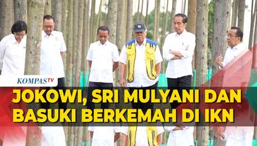 Momen Jokowi Ditemani Sri Mulyani Hingga Pak Bas Berkemah dan Sarapan di IKN