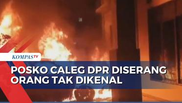 Posko Caleg DPR RI Cianjur Diserang Orang Tak Dikenal, 2 Mobil Hangus Dibakar