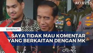 Presiden Jokowi Enggan Berkomentar Soal Polemik Sidang Sengketa Pemilu di MK
