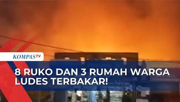 Kebakaran di Kawasan Pusat Pertokoan Niaga Karawang Hanguskan 8 Ruko dan 3 Rumah Warga!