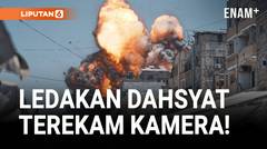 Ngeri! Momen Serangan Udara Israel di Gaza Terekam Kamera
