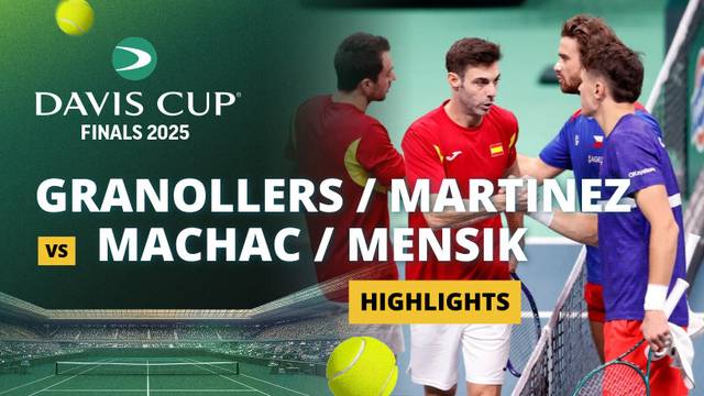 Marcel Granollers/Pedro Martinez (SPA) vs Tomas Machac/Jakub Mensik (CZE) - Highlight | Davis Cup Final 82025