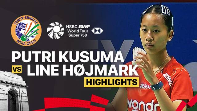 Putri Kusuma Wardani (INA) vs Line Hojmark Kjaersfeldt (DEN) - Women's Singles Round of 16 | YONEX-SUNRISE India Open 2026 - Highlight | YONEX-SUNRISE India Open 2026