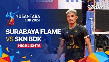 Putra: Surabaya Flame (Surabaya) vs SKN BDK Volleyball Club (Kab.Kudus) - Highlights | Nusantara Cup 2024