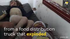 Truk Pembawa Makanan Meledak dan Menewaskan 60 Anak Di Suriah 