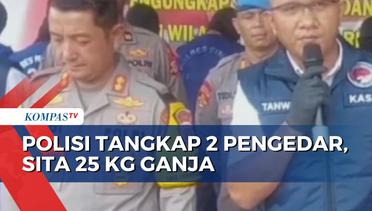 Polisi Tangkap 2 Pengedar Narkoba di Cimahi, Sita 25 Kg Ganja Siap Edar