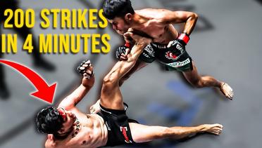 200 STRIKES IN 4 MINUTES | INSANE ONE-ROUND FIGHT