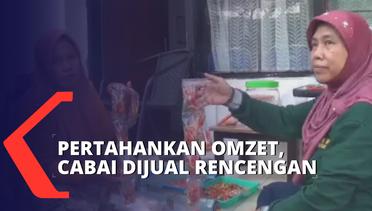Pertahankan Omzet, Pedagang Bersiasat Jual Cabai Rencengan Seharga Rp 2.000