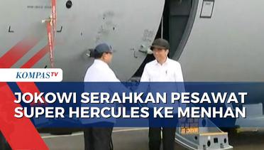 Jokowi Serahkan Pesawat Super Hercules C-130J ke Menhan Prabowo