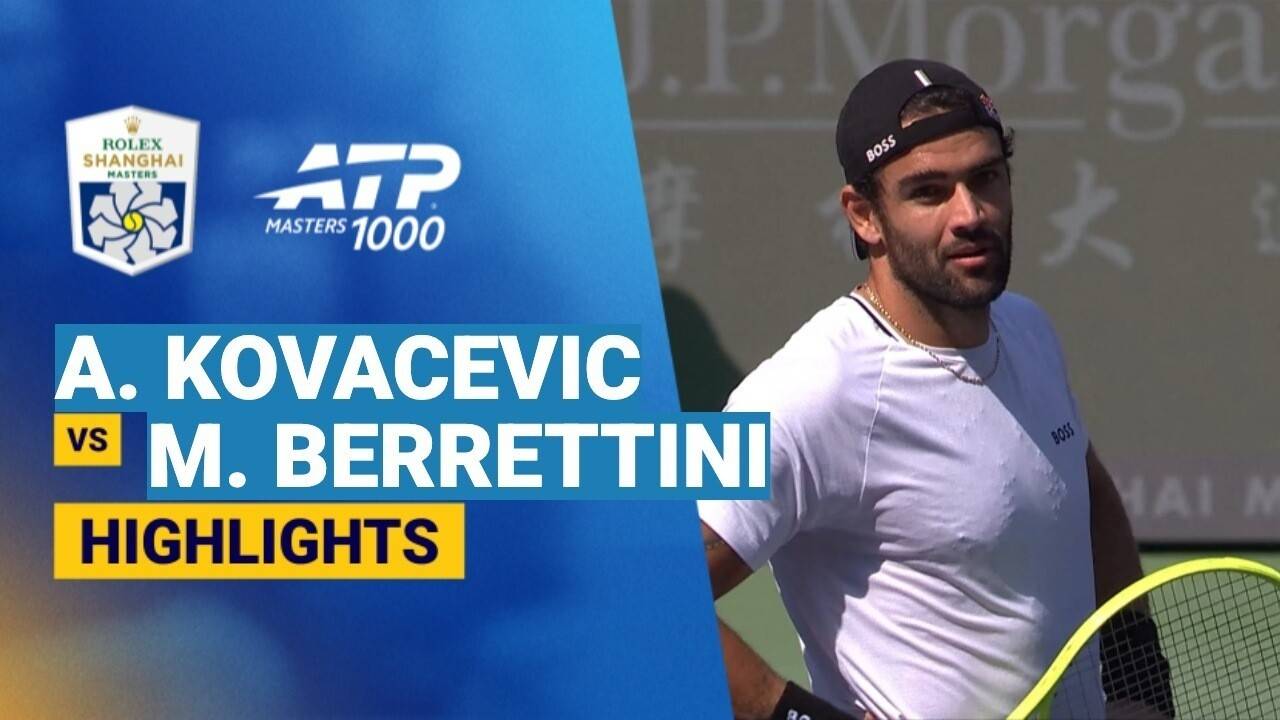 Aleksandar Kovacevic vs Matteo Berrettini - Round 1 (Stadium Court) | ATP 1000: Rolex Shanghai Masters 2026