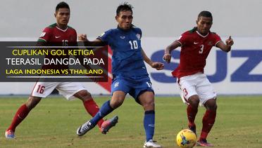Gol Ketiga Teerasil Dangda saat Timnas Indonesia vs Thailand di Piala AFF 2016
