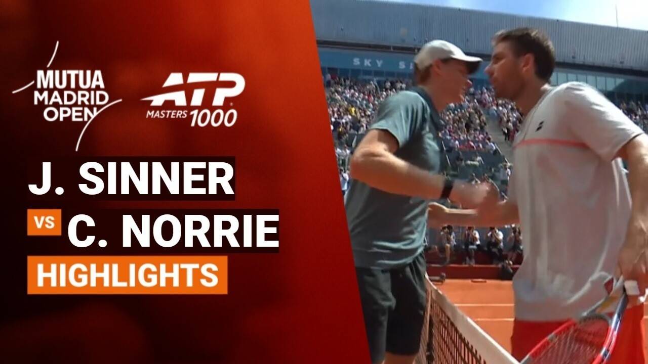 Jannik Sinner vs Cameron Norrie - Round of 16 (Manolo Santana Stadium) | ATP 1000: Mutua Madrid Open 2026