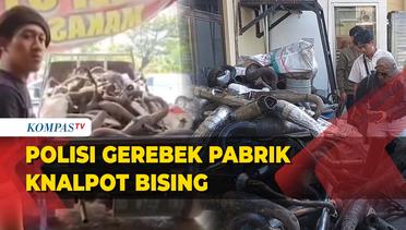Bengkel Knalpot Bising di Makassar Digerebek Polisi